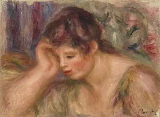 Mulher apoiada - Pierre-Auguste Renoir