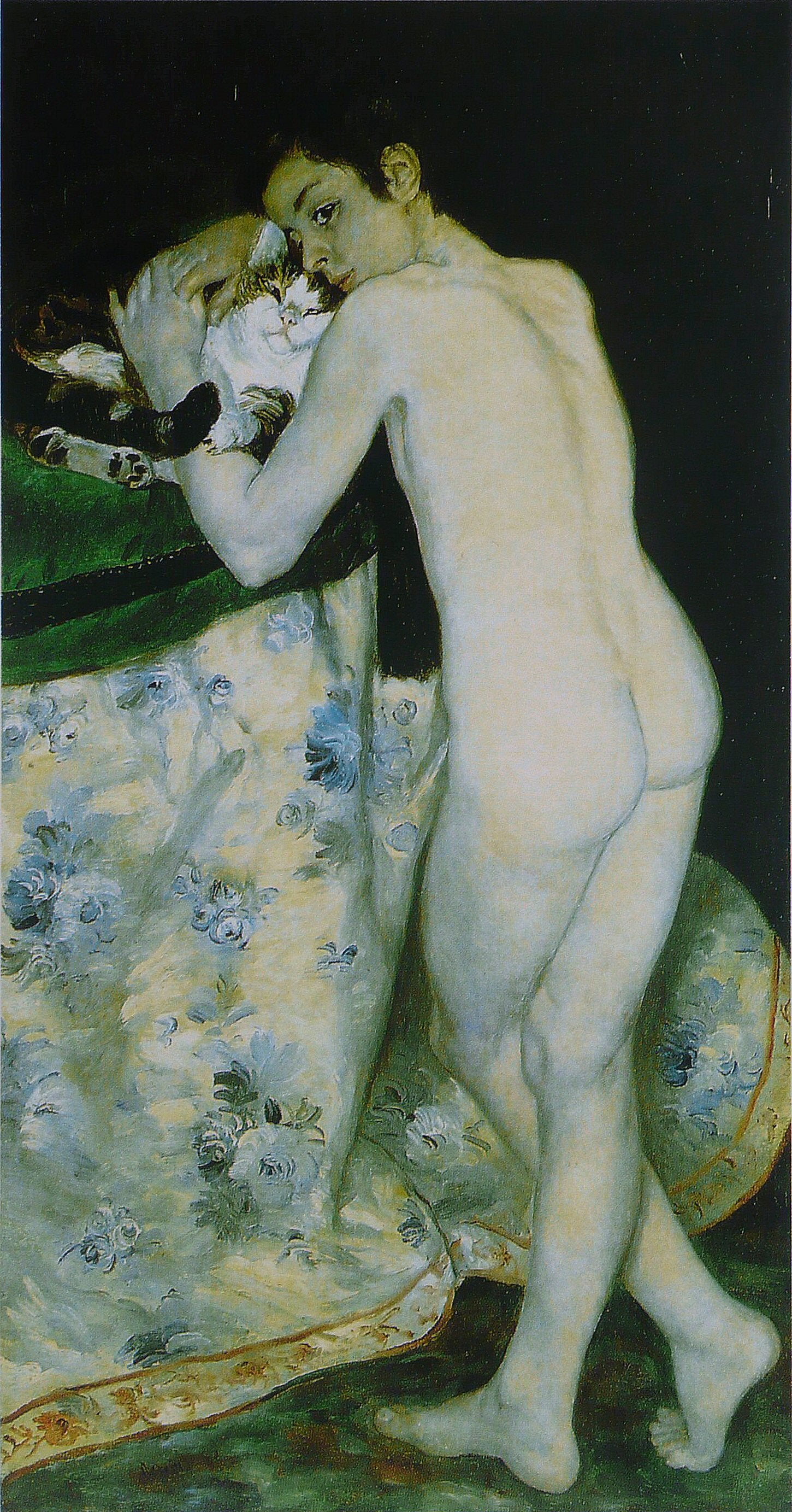 Reproduction du tableau « Le Garçon au chat - Pierre-Auguste Renoir » par Alpha Reproduction en peinture à l’huile