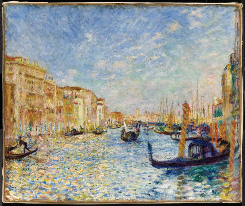 Grande Canal, Veneza - Pierre-Auguste Renoir