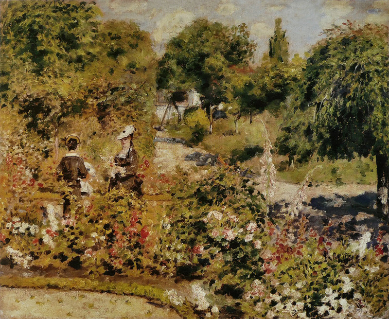 O jardim em Fontenay - Pierre-Auguste Renoir