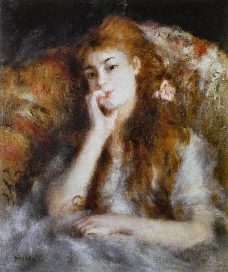 Jovem mulher sentada - Pierre-Auguste Renoir