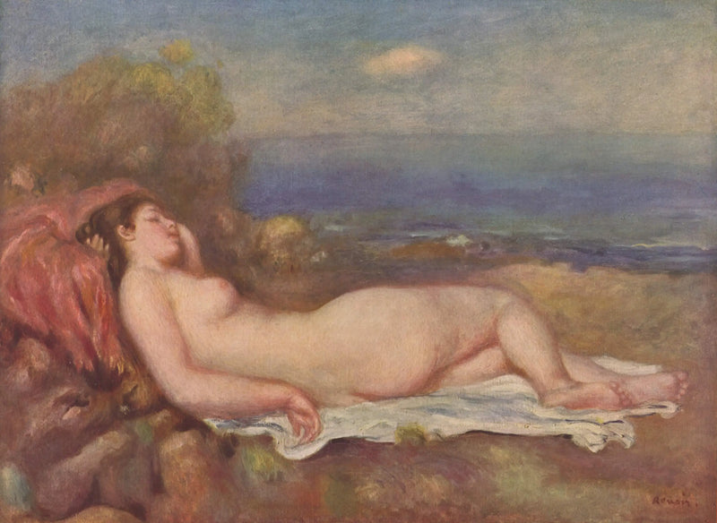 Dormir à beira-mar - Pierre-Auguste Renoir