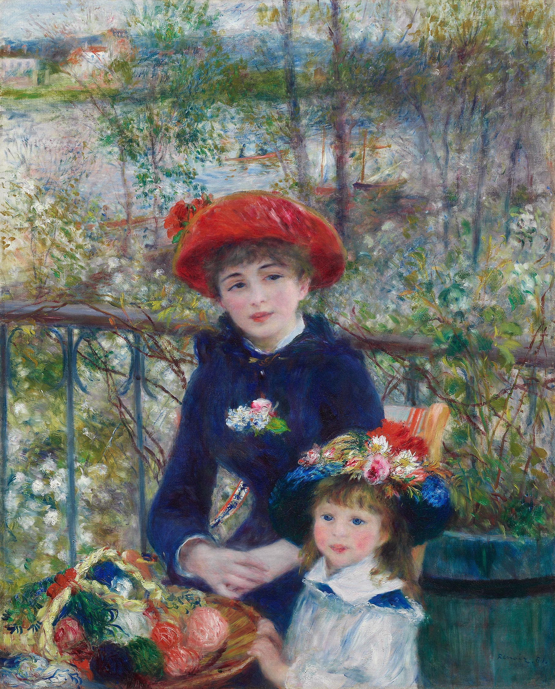 Sur la terrasse - Pierre-Auguste Renoir