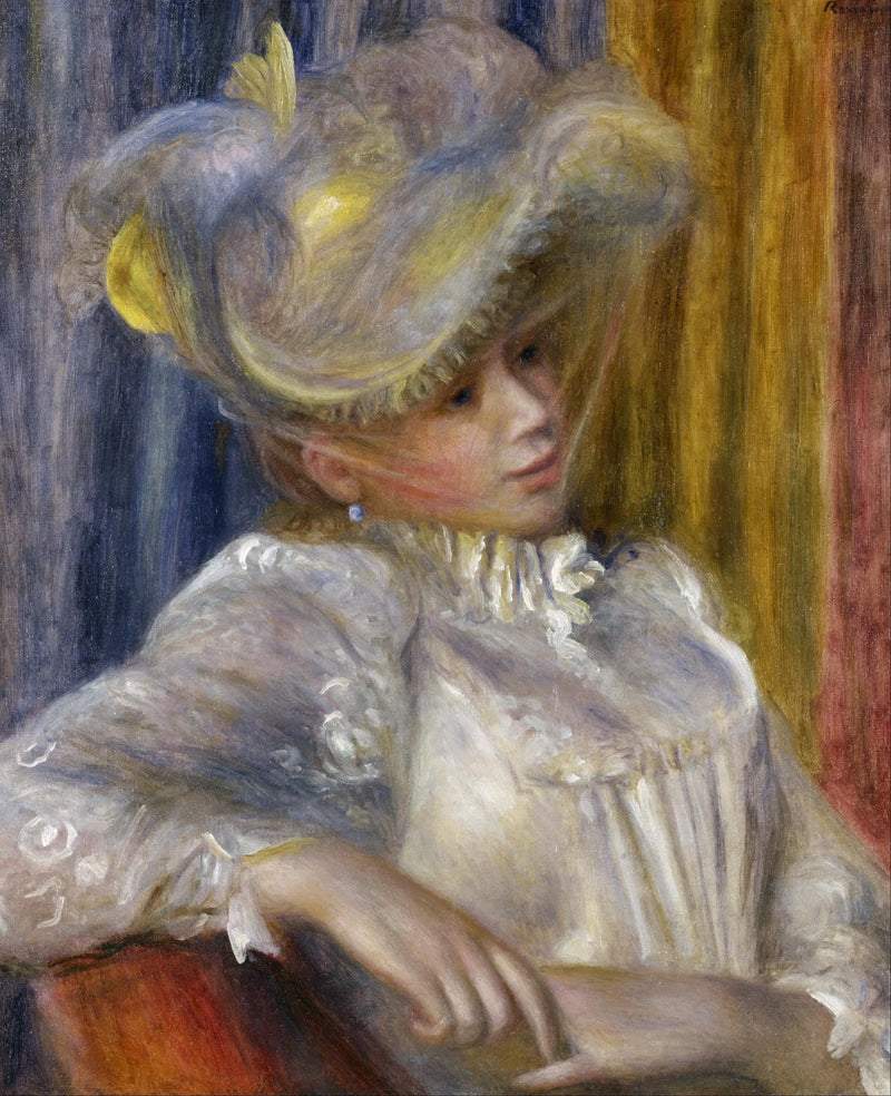 Mulher com chapéu - Pierre-Auguste Renoir