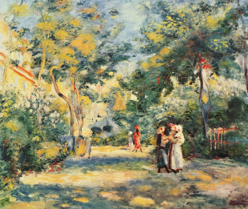 Um jardim em Montmartre - Pierre-Auguste Renoir