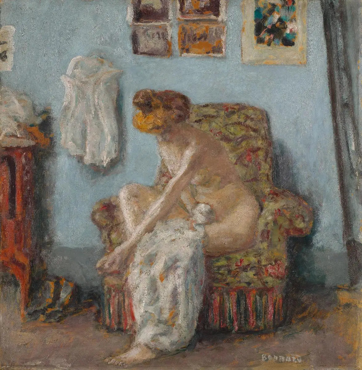 Reproduction du tableau « Femme à sa toilette - Pierre Bonnard » par Alpha Reproduction en peinture à l’huile