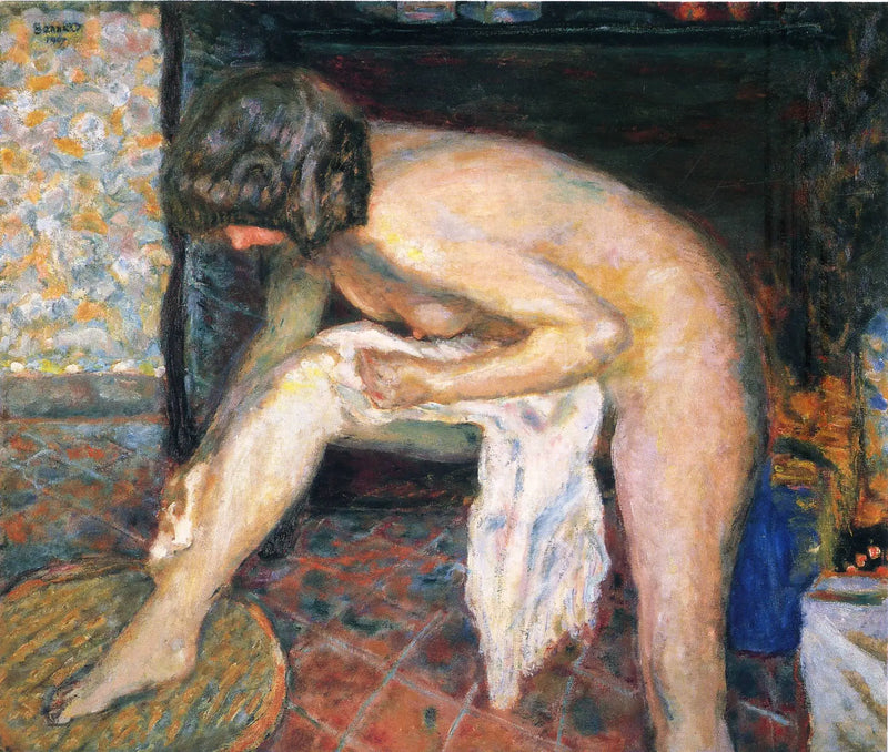 Mulher inclinada - Pierre Bonnard