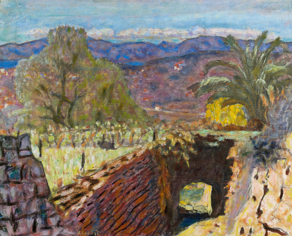Reproduction du tableau « Paysage du Midi par temps de mistral - Pierre Bonnard » par Alpha Reproduction en peinture à l’huile