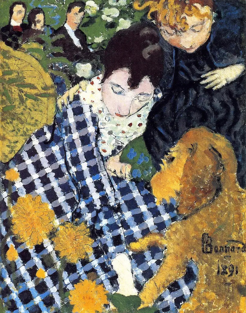 Mulheres com cachorro - Pierre Bonnard