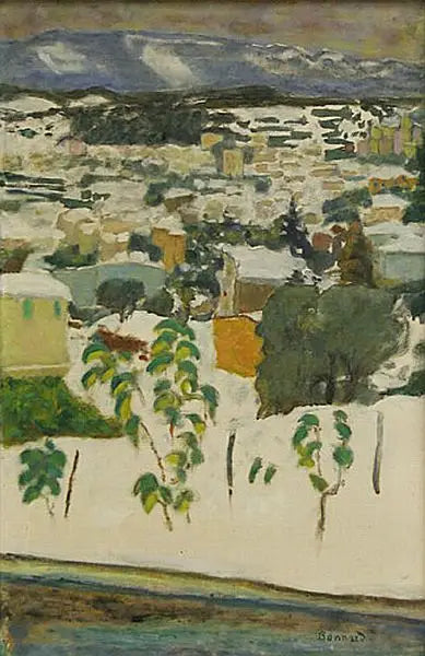 Reproduction du tableau « Effet de neige - Pierre Bonnard » par Alpha Reproduction en peinture à l’huile
