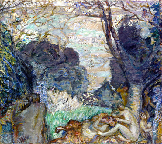 Reproduction du tableau « Les faunes - Pierre Bonnard » par Alpha Reproduction en peinture à l’huile