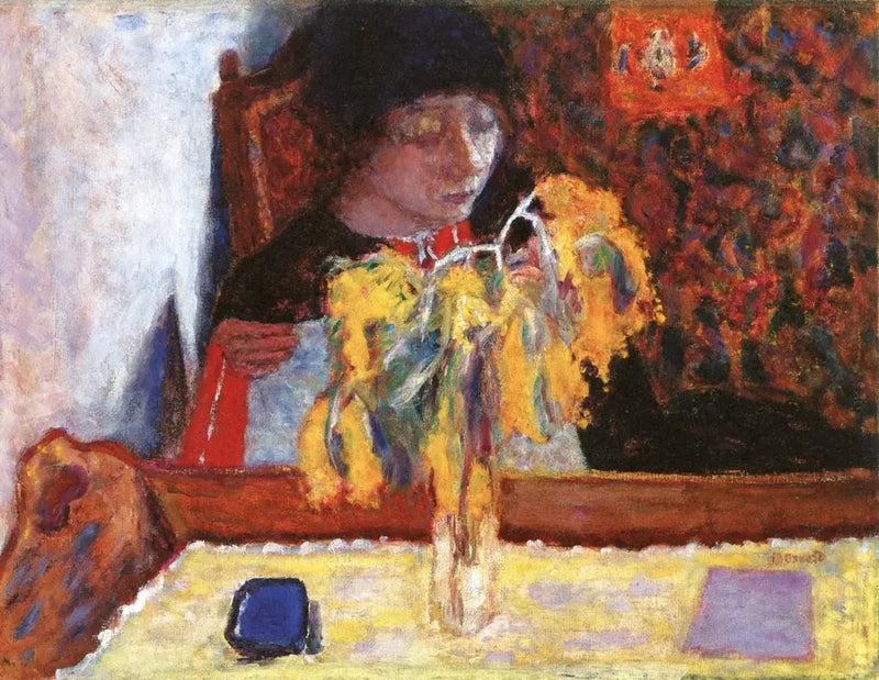 Mulher com mimosa - Pierre Bonnard