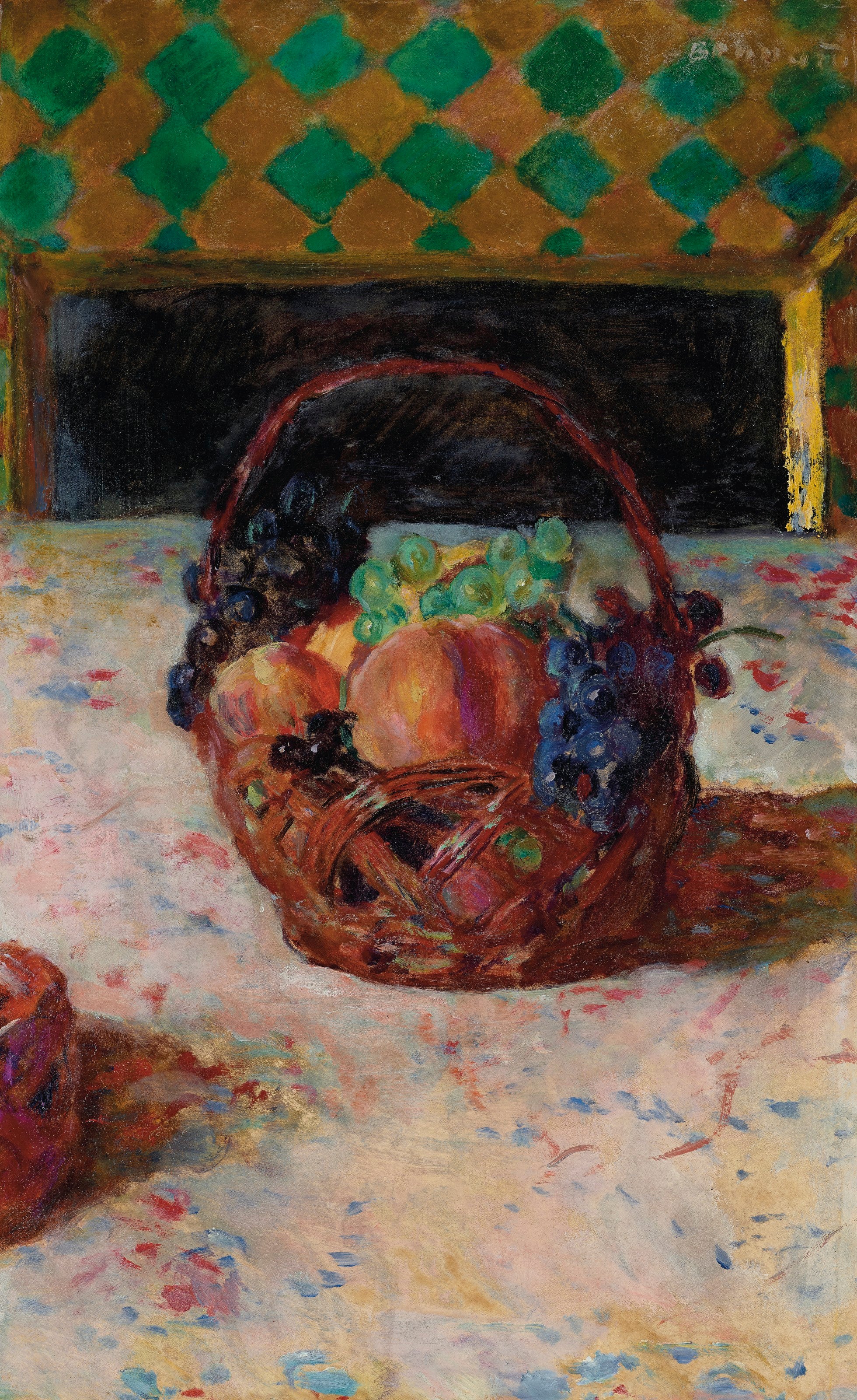 Reproduction du tableau « Raisins noirs et pêches - Pierre Bonnard » par Alpha Reproduction en peinture à l’huile