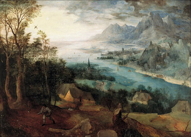 Paisagem fluvial com a parábola do semeador - Pieter Brueghel, o Velho