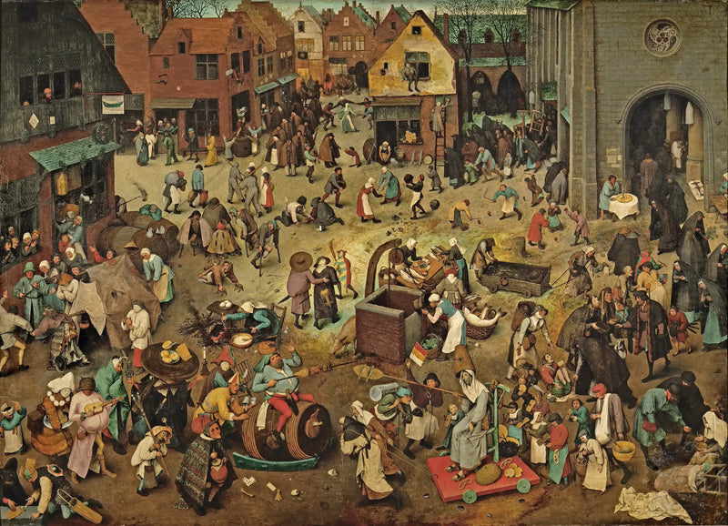 A Luta de Carnaval e Quaresma - Pieter Brueghel, o Velho