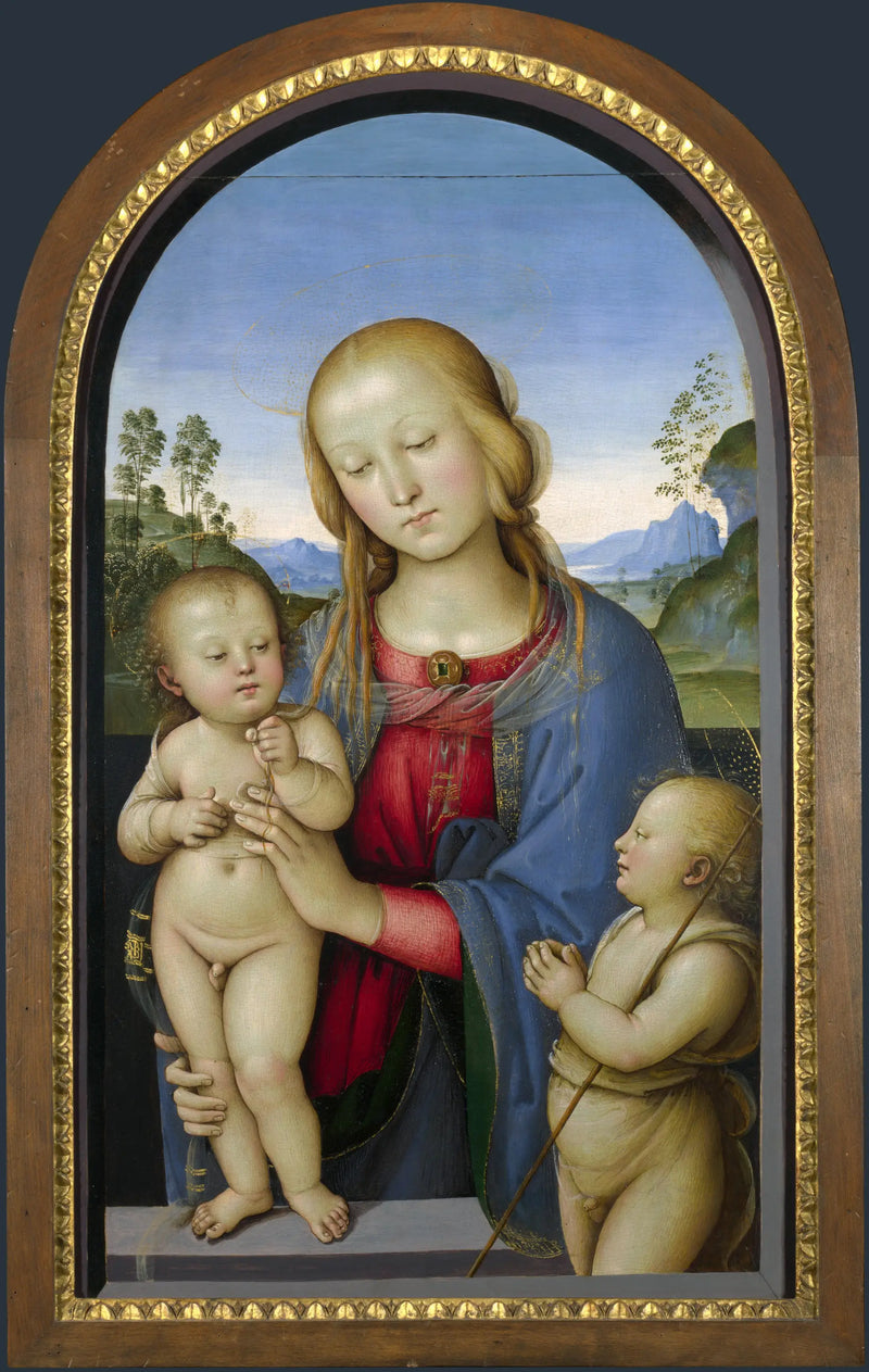A Virgem com o Menino e São João - Pietro Perugino
