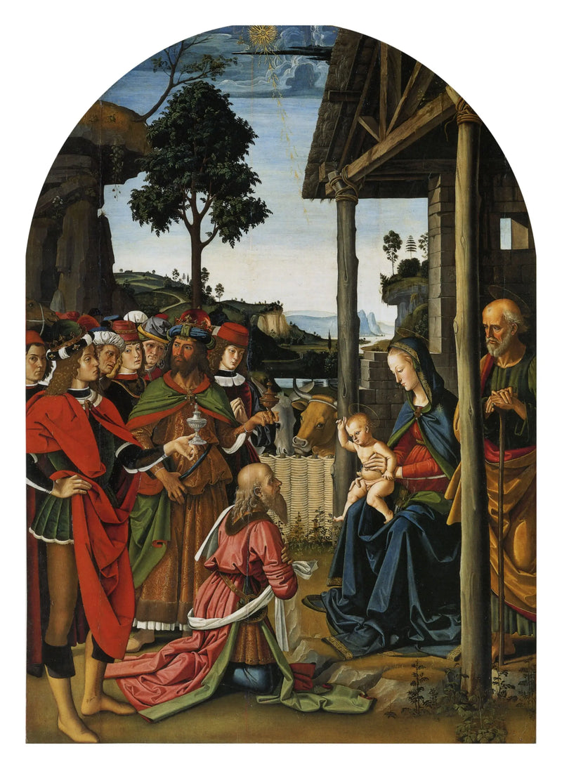 A Adoração dos Magos - Pietro Perugino