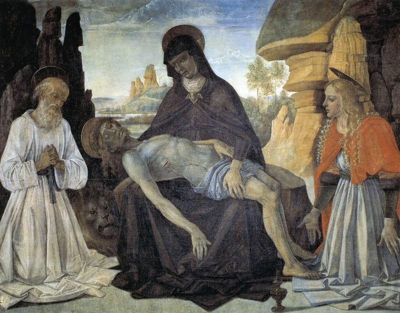 Gonfanon com a Pietà - Pietro Perugino