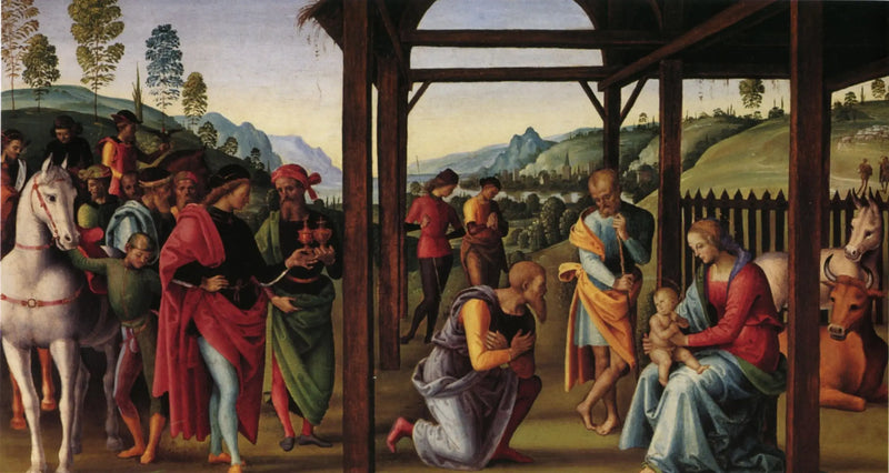 A Adoração dos Magos - Pietro Perugino