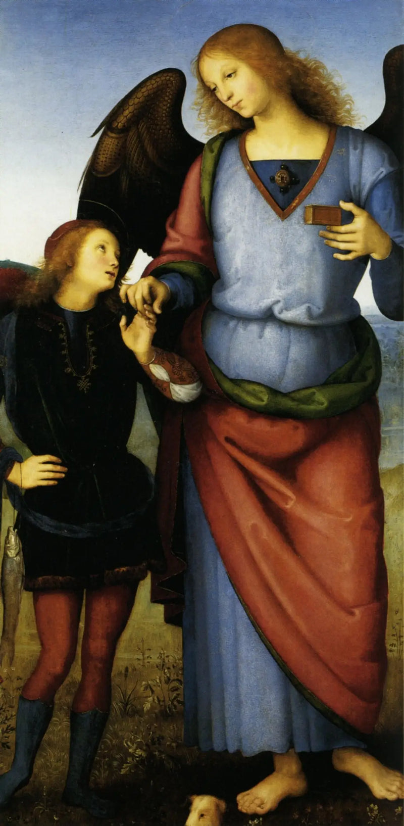 O Arcanjo Rafael e Tobias - Pietro Perugino