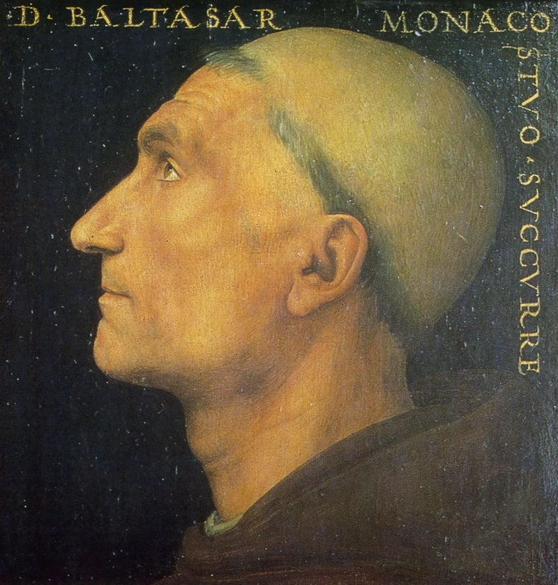 Retrato do monge Baldassarre - Pietro Perugino