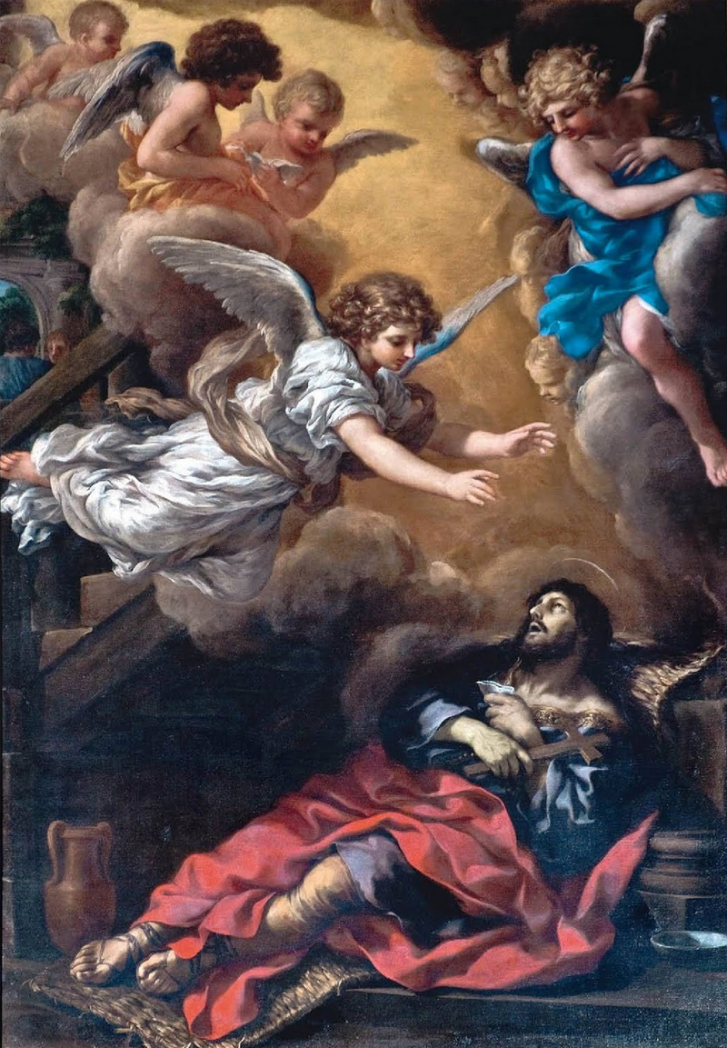 São Alexis morrendo - Pietro da Cortona