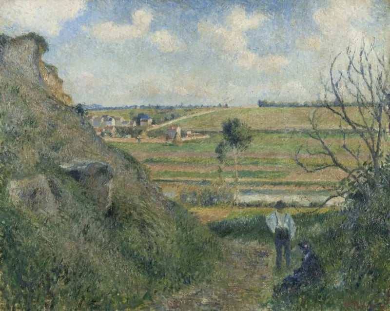 Caminho oco, vista sobre Épluches - Camille Pissarro