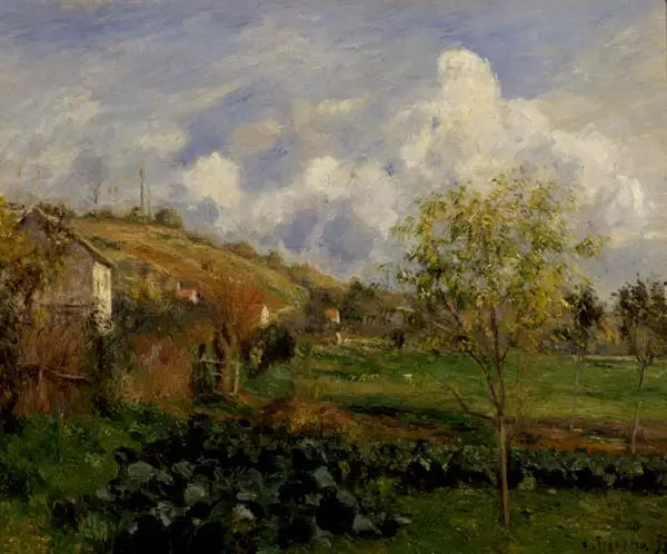 Paisagem perto de Pontoise - Camille Pissarro