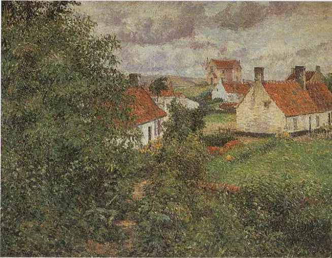 Casas em Knokke - Camille Pissarro