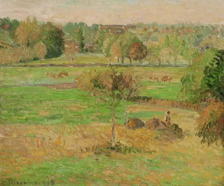 Outono em Éragny - Camille Pissarro