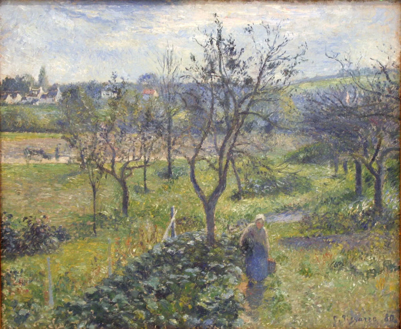 Os Jardins do Valhermeil, Auvers-sur-Oise - Camille Pissarro