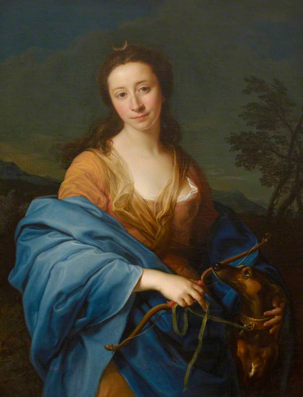 Sarah Lethieullier, Lady Fetherstonhaugh (1722-1788), no papel de Diana - Pompeo Batoni