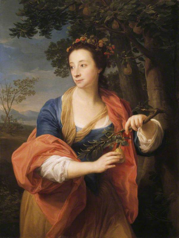 Sarah Lethieullier, Lady Fetherstonhaugh (1722-1788), com o ramo de uma pereira - Pompeo Batoni