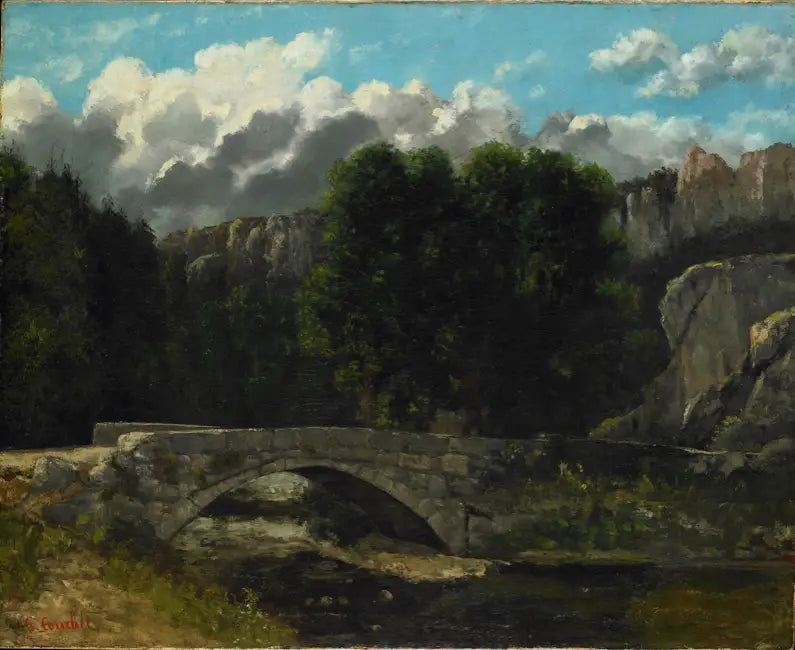 A Ponte de Fleurier - Gustave Courbet