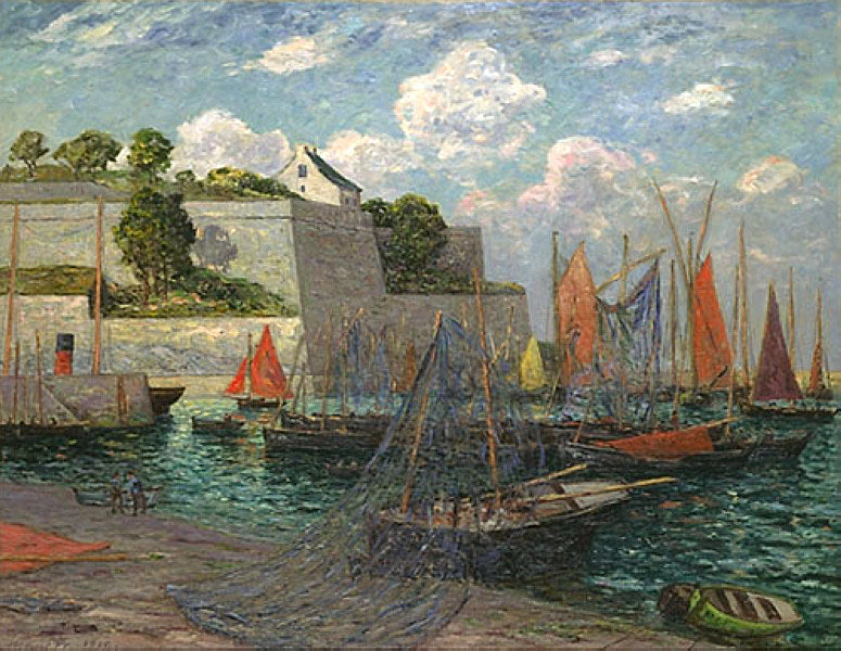 O porto e o castelo de Belle-Île - Maxime Maufra