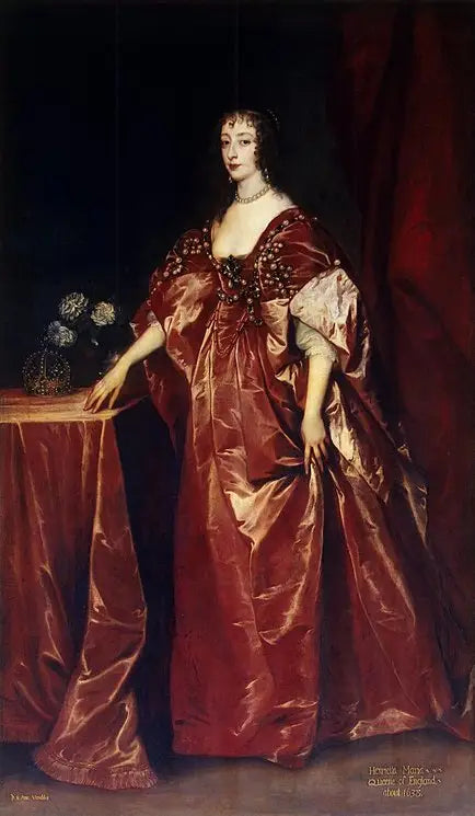 Retrato da rainha Henriette-Marie - Antoine van Dyck