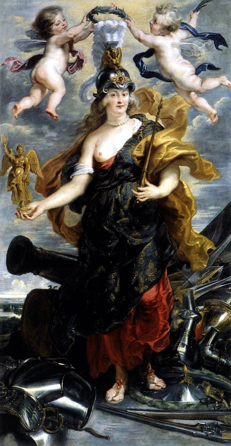 Portrait de Marie de Médicis à Bellone - Peter Paul Rubens