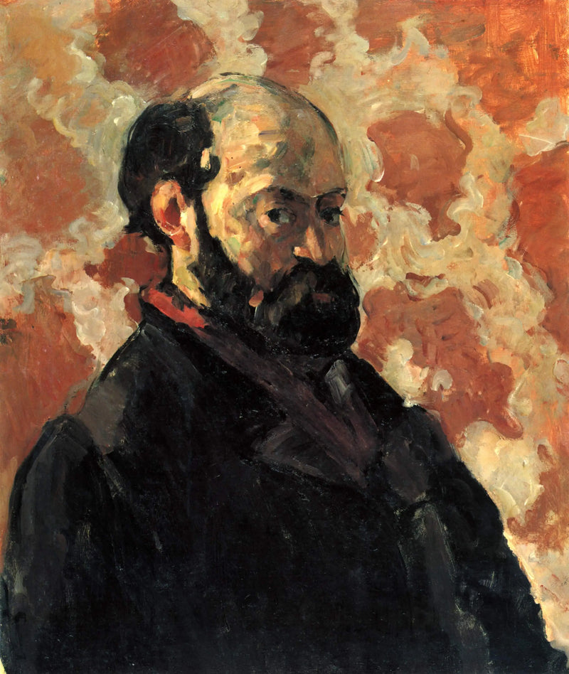 Retrato do artista com fundo rosa - Paul Cézanne