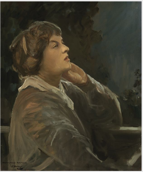 Portrait de Dora Sigerson (Mme Shorter) (vers 1870-1918), poétesse - John Lavery