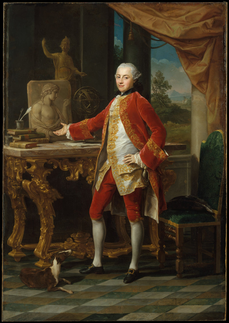 Retrato de jovem homem - Pompeo Batoni
