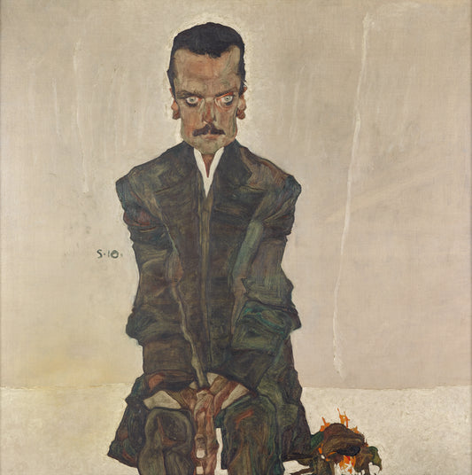 🧠 Retrato do Editor Eduard Kosmack – Egon Schiele (1910)