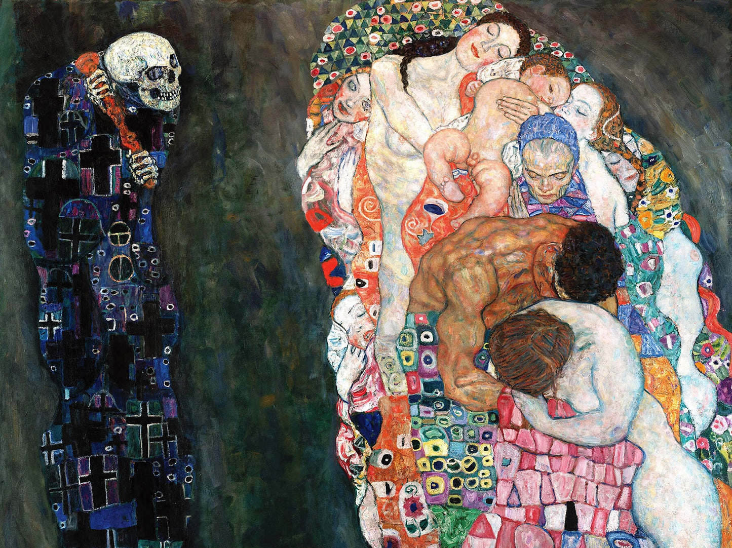 💀 A Morte e a Vida – Gustav Klimt (1910-1915)