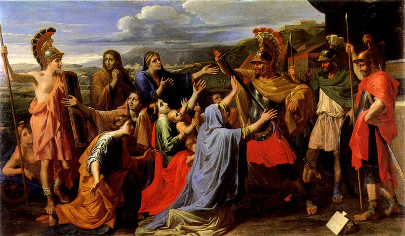Coriolan fornecido por sua família - Nicolas Poussin
