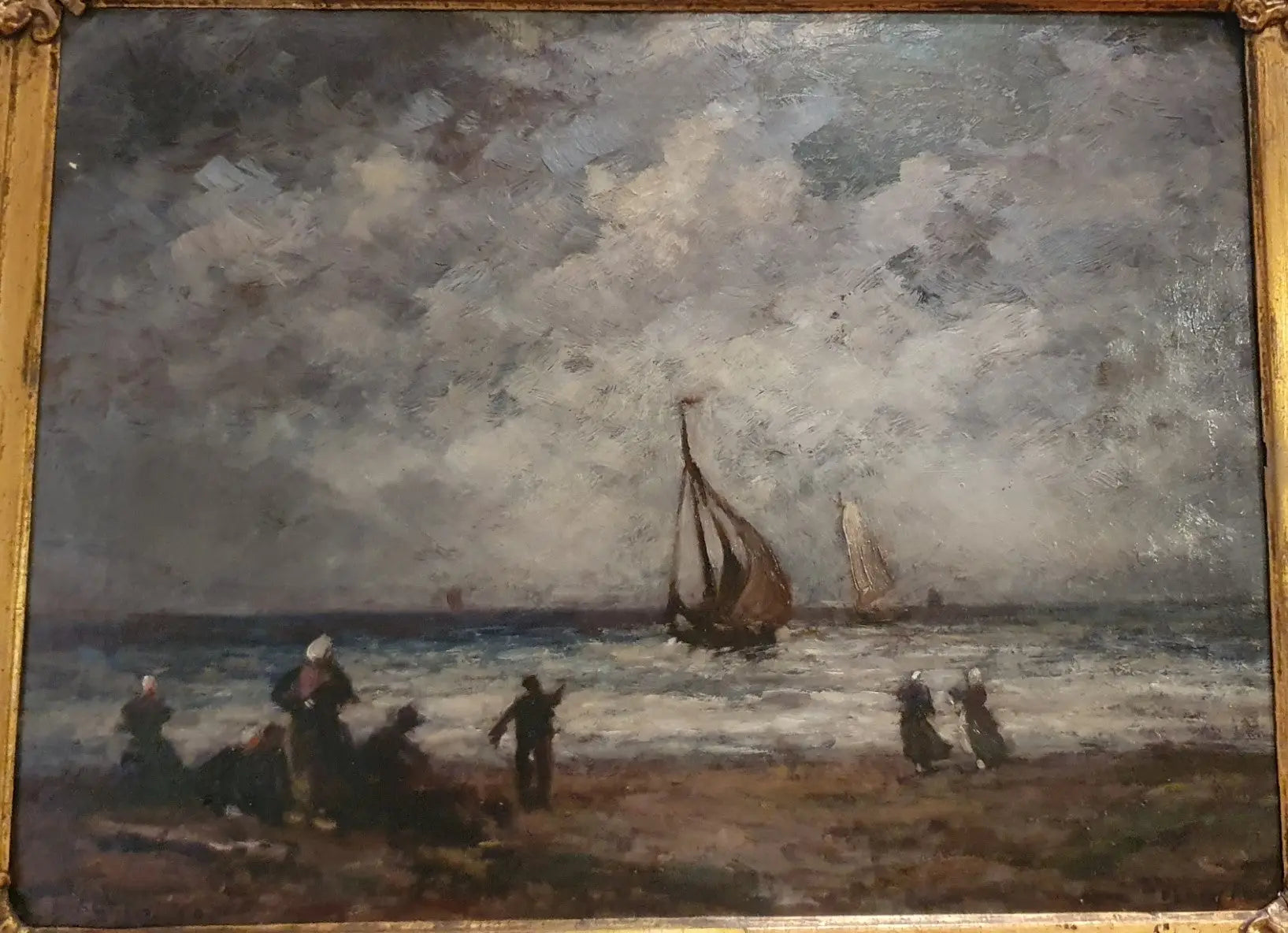 Reproduction du tableau « Honfleur - Eugène Boudin » par Alpha Reproduction en peinture à l’huile