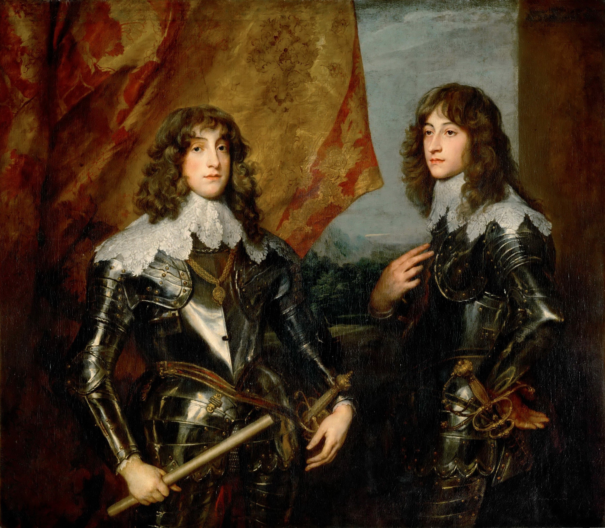 Portrait des princes palatins - Antoine van Dyck