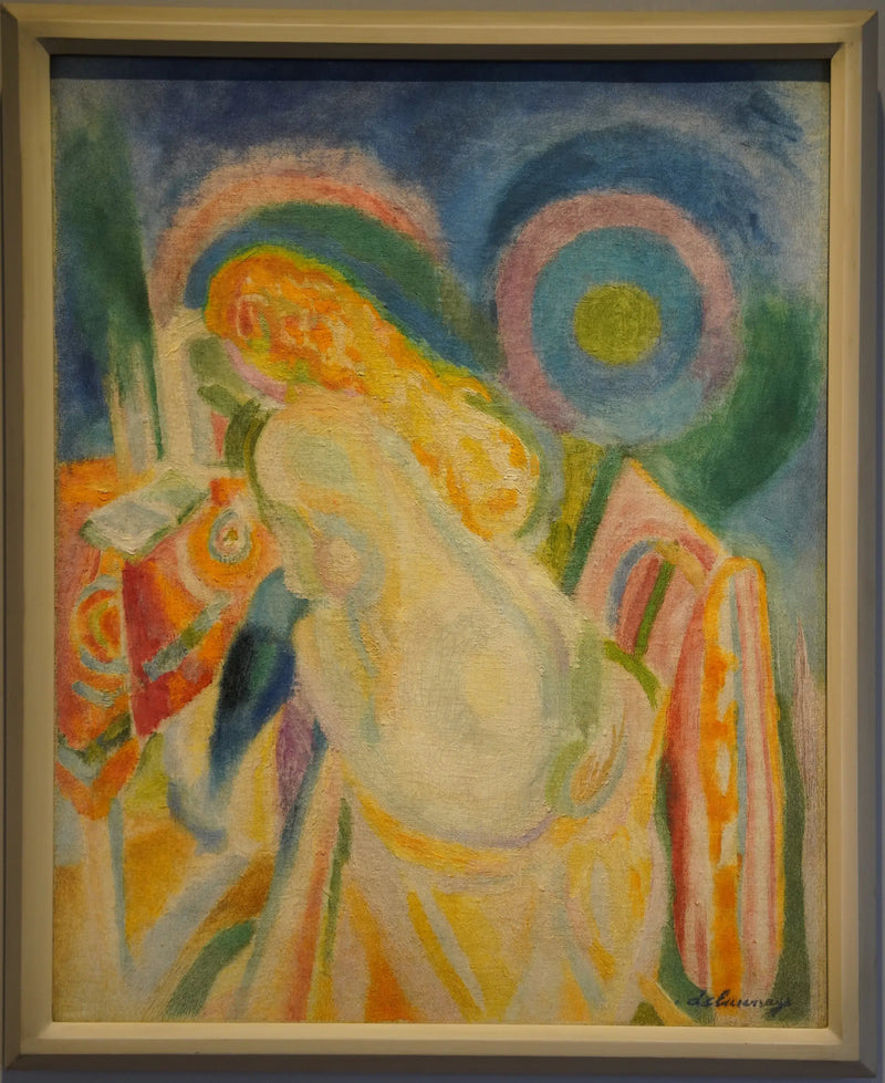 Mulher nua lendo - Robert Delaunay