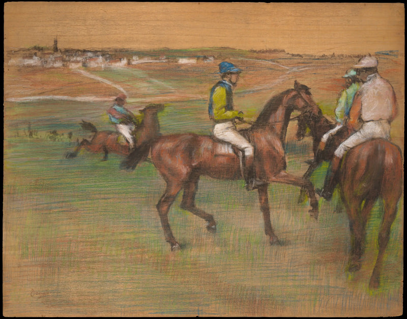 cavalos de corrida - Edgar Degas