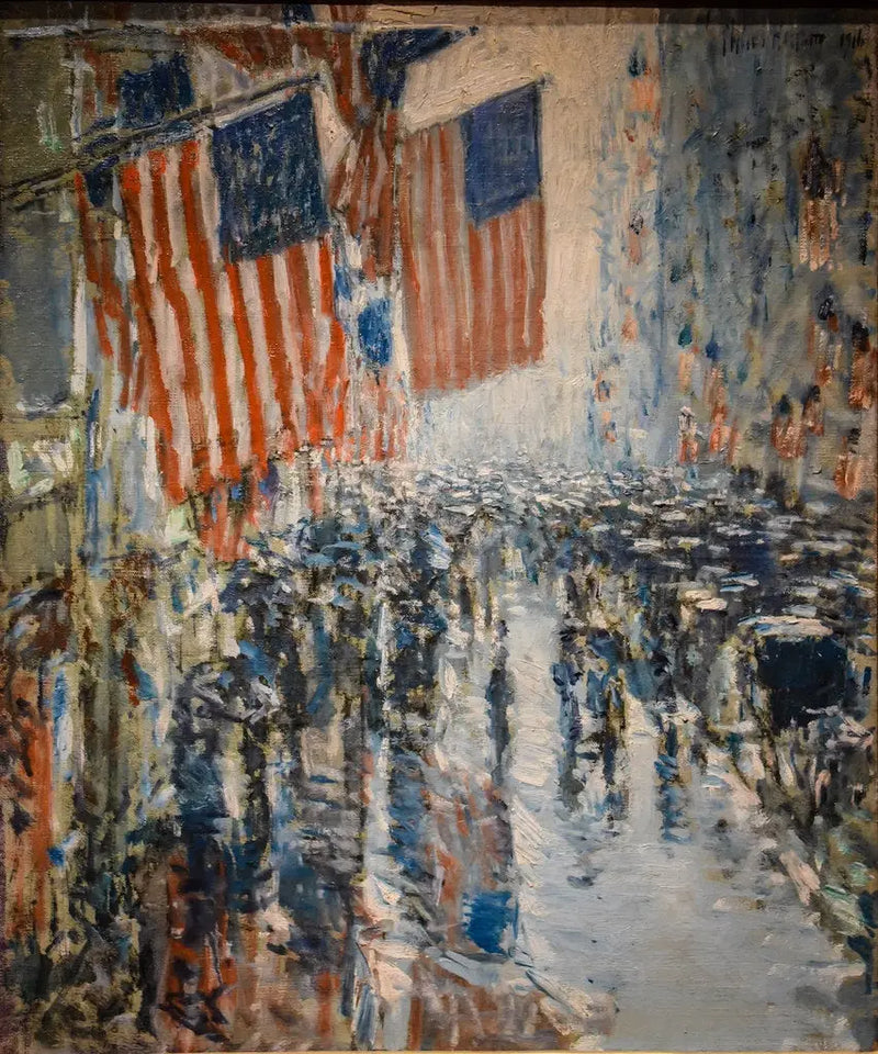 Dia de Chuva, Quinta Avenida - Childe Hassam