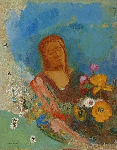 Olhos fechados - Odilon Redon