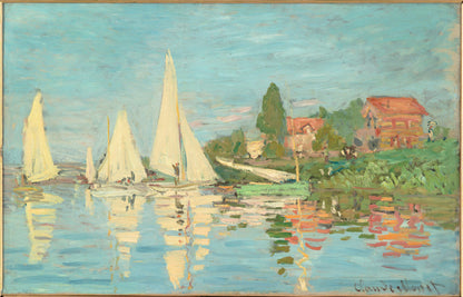🎨 Regatas em Argenteuil – Claude Monet, por volta de 1874